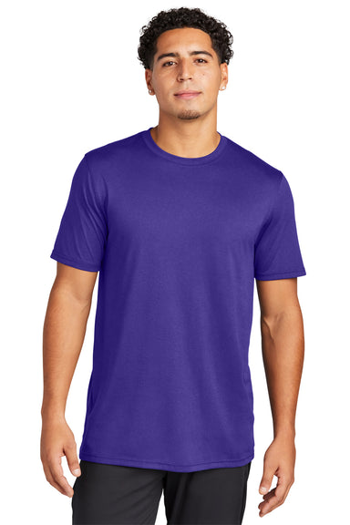 Sport-Tek ST760 Echo Short Sleeve Crewneck T-Shirt Purple  Front