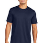 Sport-Tek Mens Echo Moisture Wicking Short Sleeve Crewneck T-Shirt - True Navy Blue