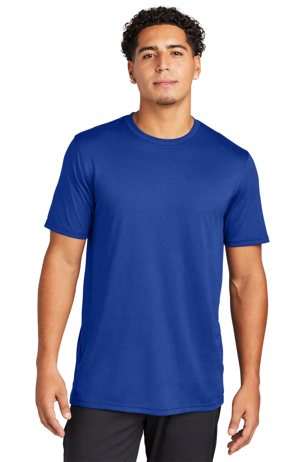 Sport-Tek ST760 Echo Short Sleeve Crewneck T-Shirt True Royal Blue Front