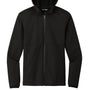 Sport-Tek Mens Wind & Water Resistant Full Zip Hooded Soft Shell Jacket - Deep Black