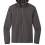 Sport-Tek Mens Wind & Water Resistant Full Zip Hooded Soft Shell Jacket - Graphite Grey