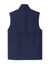 Sport-Tek ST981 Mens Full Zip Soft Shell Vest True Navy Blue Flat Back