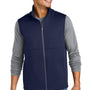 Sport-Tek Mens Water Resistant Full Zip Soft Shell Vest - True Navy Blue