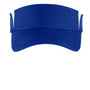 Sport-Tek Mens Dry Zone Moisture Wicking Colorblock Adjustable Visor - True Royal Blue/White