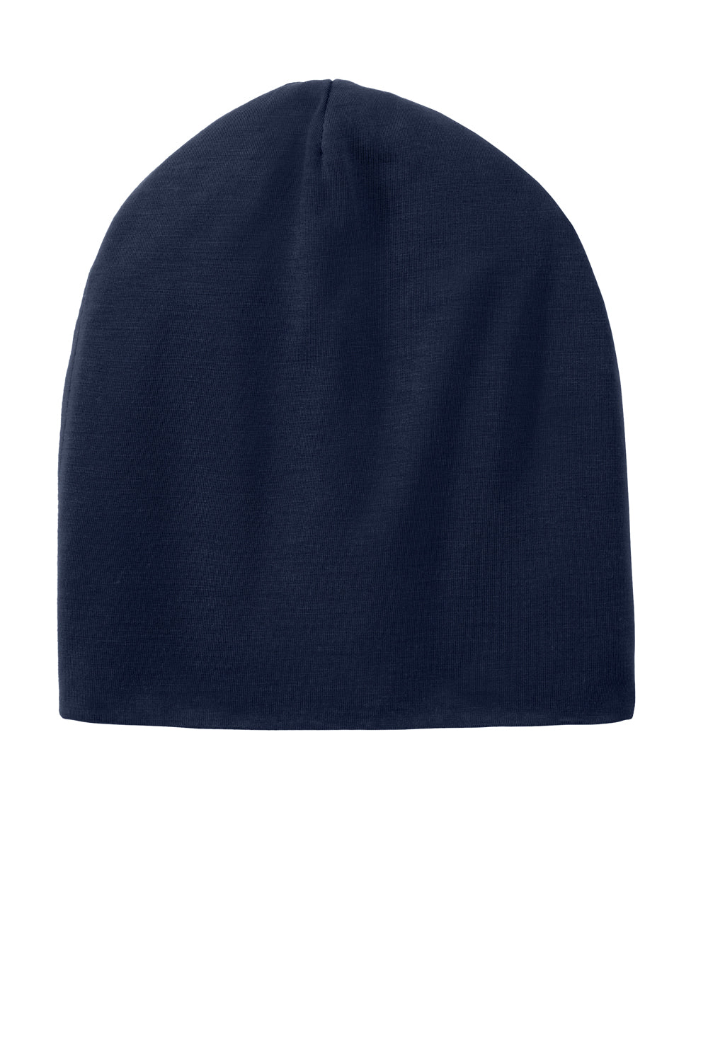 Sport-Tek STC35 PosiCharge Competitor Jersey Knit Slouch Beanie True Navy Blue Front