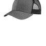 Sport-Tek Mens Adjustable Trucker Hat - Heather Grey/Black