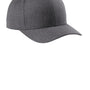 Sport-Tek Mens Curve Bill Snapback Hat - Heather Dark Grey