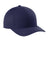 Sport-Tek STC43 Curve Bill Snapback Hat True Navy Blue Front