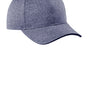 Sport-Tek Mens Contender Moisture Wicking Snapback Hat - Heather True Navy Blue/True Navy Blue