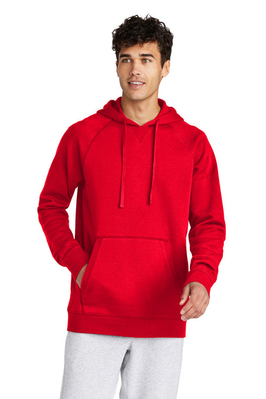 Sport-Tek STF200 Mens Drive Fleece Hooded Sweatshirt Hoodie True Red Front