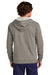 Sport-Tek STF201 Mens Drive Fleece Full Zip Hooded Sweatshirt Hoodie Heather Vintage Grey Back