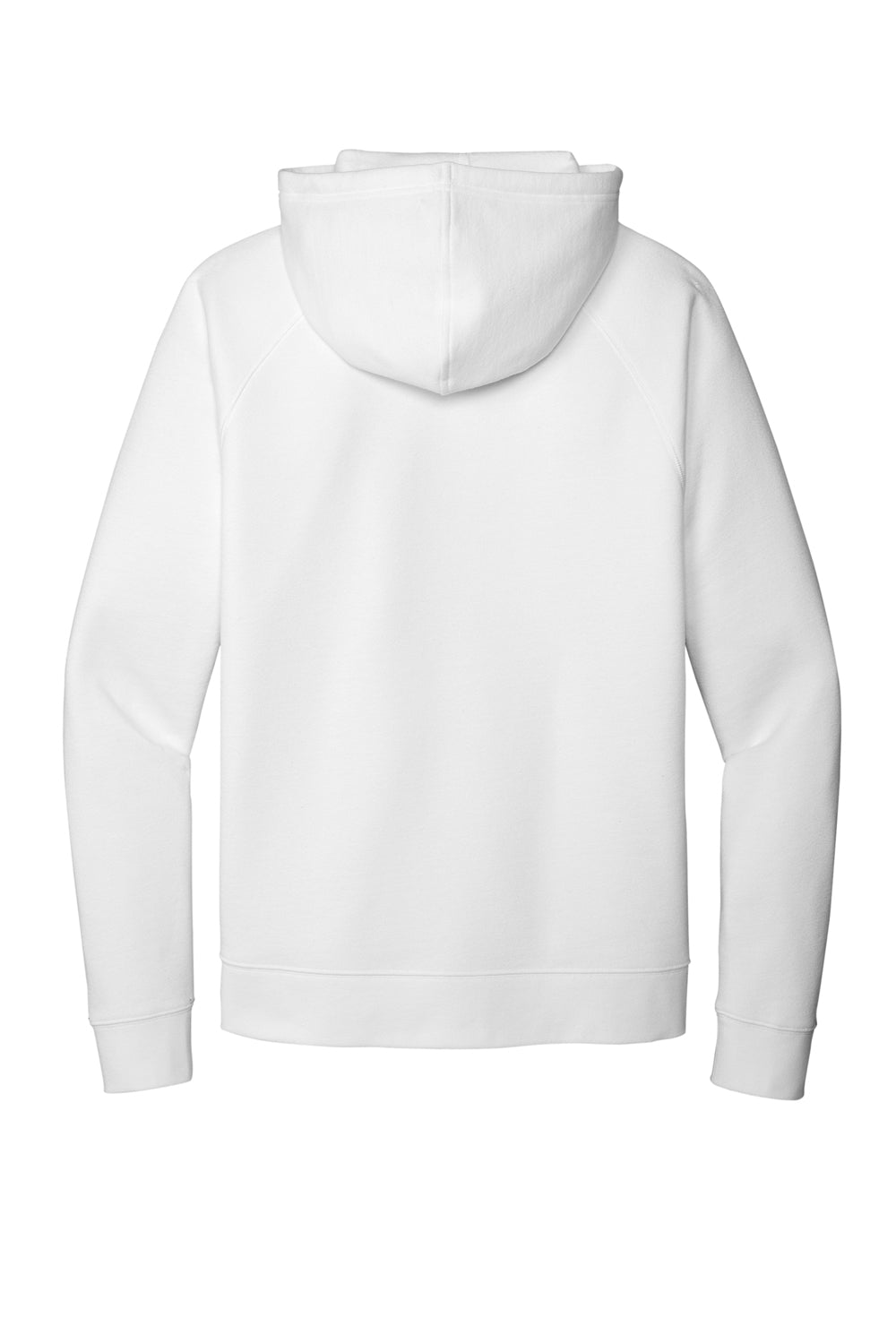 Sport-Tek STF201 Mens Drive Fleece Full Zip Hooded Sweatshirt Hoodie White Flat Back