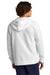 Sport-Tek STF201 Mens Drive Fleece Full Zip Hooded Sweatshirt Hoodie White Back