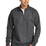 Sport-Tek Mens Drive Fleece 1/4 Zip Sweatshirt - Heather Graphite Grey