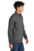 Sport-Tek STF202 Mens Drive Fleece 1/4 Zip Sweatshirt Heather Graphite Grey Side
