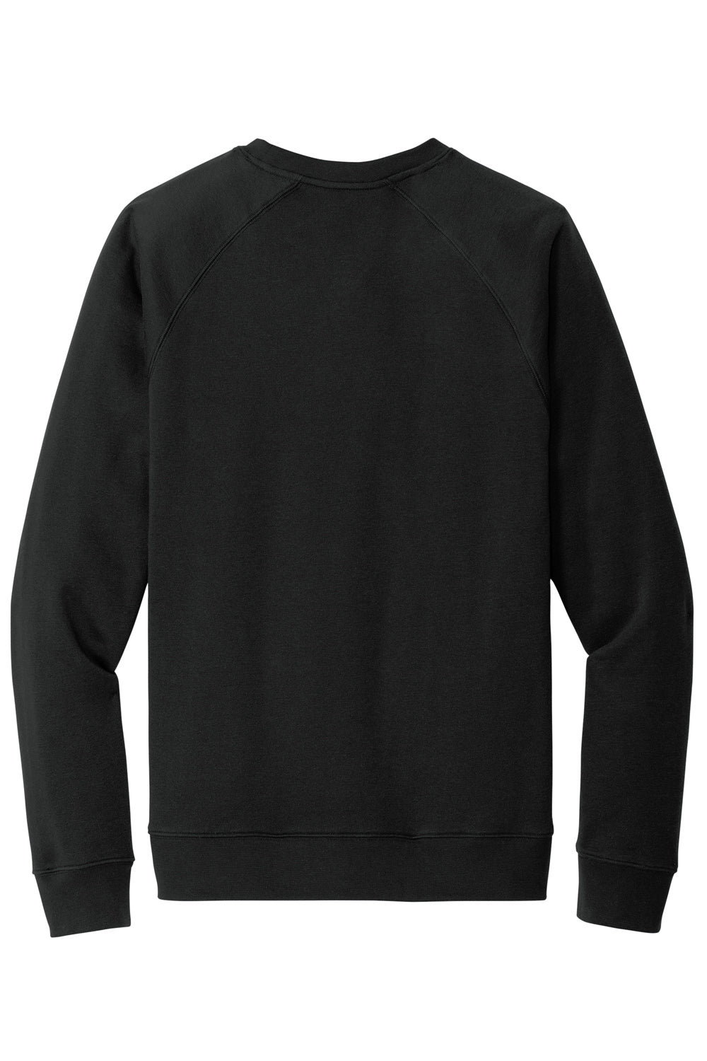 Sport-Tek STF203 Mens Drive Fleece Crewneck Sweatshirt Black Flat Back