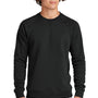 Sport-Tek Mens Drive Fleece Crewneck Sweatshirt - Black