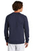 Sport-Tek STF203 Mens Drive Fleece Crewneck Sweatshirt True Navy Blue Back