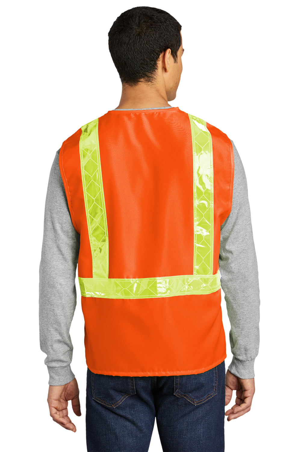 Port Authority SV01 Enhanced Visibility Vest Safety Orange Back