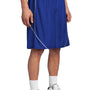 Sport-Tek Mens Moisture Wicking Mesh Reversible Spliced Shorts - True Royal Blue