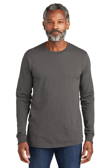Volunteer Knitwear VL100LS USA Made All American Long Sleeve Crewneck T-Shirts Steel Grey Front
