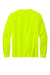Volunteer Knitwear VL100LS USA Made All American Long Sleeve Crewneck T-Shirts Safety Green Flat Back
