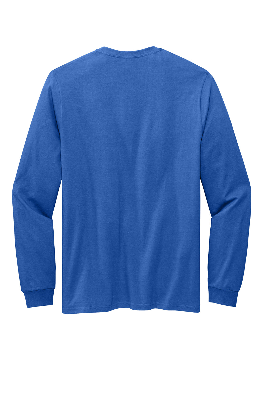 Volunteer Knitwear VL100LS USA Made All American Long Sleeve Crewneck T-Shirts True Royal Blue Flat Back