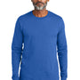 Volunteer Knitwear Mens USA Made All American Long Sleeve Crewneck T-Shirt - True Royal Blue