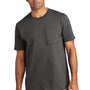 Volunteer Knitwear Mens USA Made All American Short Sleeve Crewneck T-Shirt w/ Pocket - Steel Grey