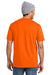 Volunteer Knitwear VL100P USA Made All American Short Sleeve Crewneck T-Shirt w/ Pocket Safety Orange Back