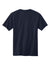 Volunteer Knitwear VL100P USA Made All American Short Sleeve Crewneck T-Shirt w/ Pocket Strong Navy Blue Flat Back