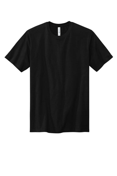 Volunteer Knitwear VL100 USA Made All American Short Sleeve Crewneck T-Shirts Deep Black Flat Front