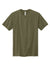 Volunteer Knitwear VL100 USA Made All American Short Sleeve Crewneck T-Shirts Olive Drab Green Flat Front