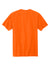 Volunteer Knitwear VL100 USA Made All American Short Sleeve Crewneck T-Shirts Safety Orange Flat Back