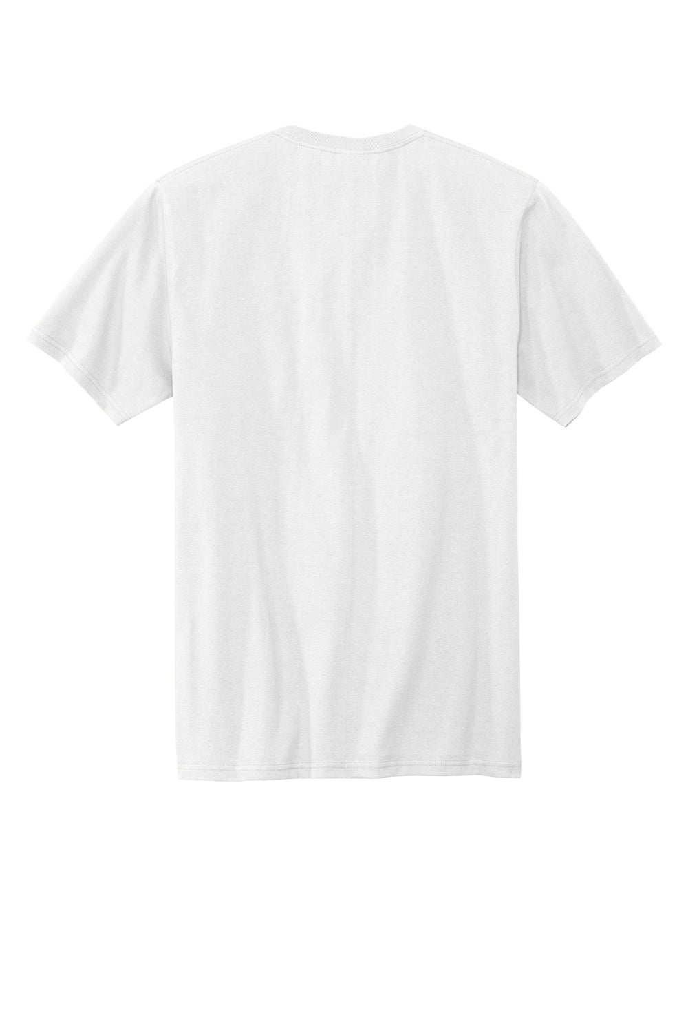 Volunteer Knitwear VL100 USA Made All American Short Sleeve Crewneck T-Shirts White Flat Back