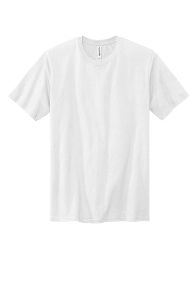 Volunteer Knitwear VL100 USA Made All American Short Sleeve Crewneck T-Shirts White Flat Front