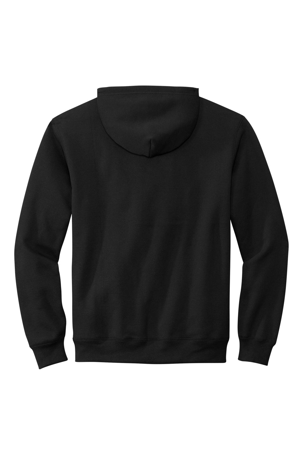 Volunteer Knitwear VL130ZH Chore Fleece Full Zip Hooded Sweatshirt Hoodie Deep Black Flat Back