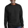 Volunteer Knitwear Mens USA Made Chore Fleece Crewneck Sweatshirt - Deep Black