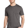 Volunteer Knitwear Mens USA Made Short Sleeve Crewneck T-Shirt - Heather Steel Grey