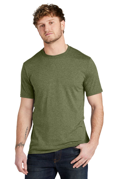 Volunteer Knitwear VL40 Short Sleeve Crewneck T-Shirt Heather Military Green Front