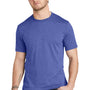 Volunteer Knitwear Mens USA Made Short Sleeve Crewneck T-Shirt - Heather True Royal Blue