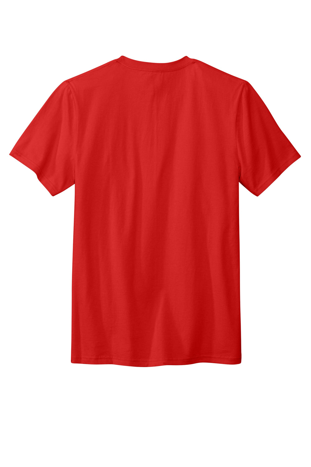 Volunteer Knitwear VL45 Daily Short Sleeve Crewneck T-Shirt Flag Red Flat Back