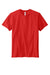 Volunteer Knitwear VL45 Daily Short Sleeve Crewneck T-Shirt Flag Red Flat Front