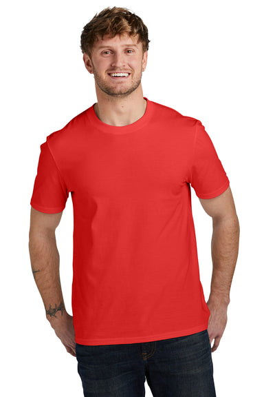 Volunteer Knitwear VL45 Daily Short Sleeve Crewneck T-Shirt Flag Red Front