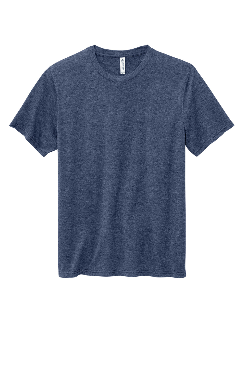 Volunteer Knitwear VL45 Daily Short Sleeve Crewneck T-Shirt Heather Navy Blue Flat Front