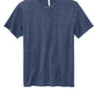 Volunteer Knitwear Mens USA Made Daily Short Sleeve Crewneck T-Shirt - Heather Navy Blue