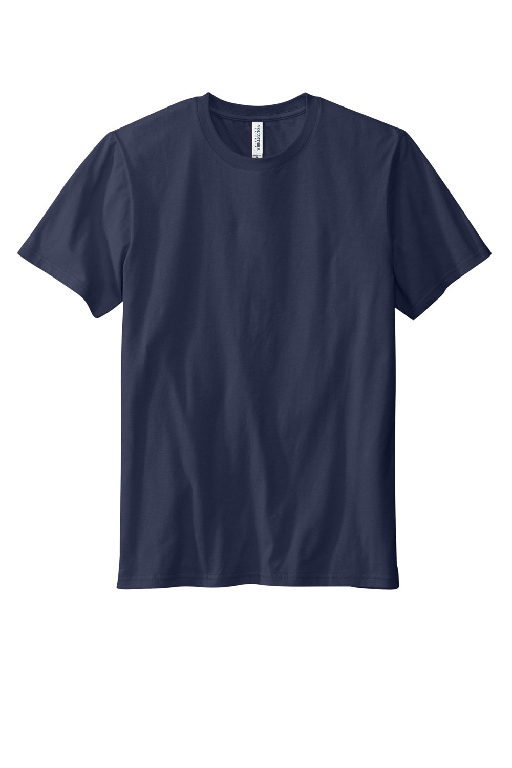 Volunteer Knitwear VL45 Daily Short Sleeve Crewneck T-Shirt Strong Navy Blue Flat Front