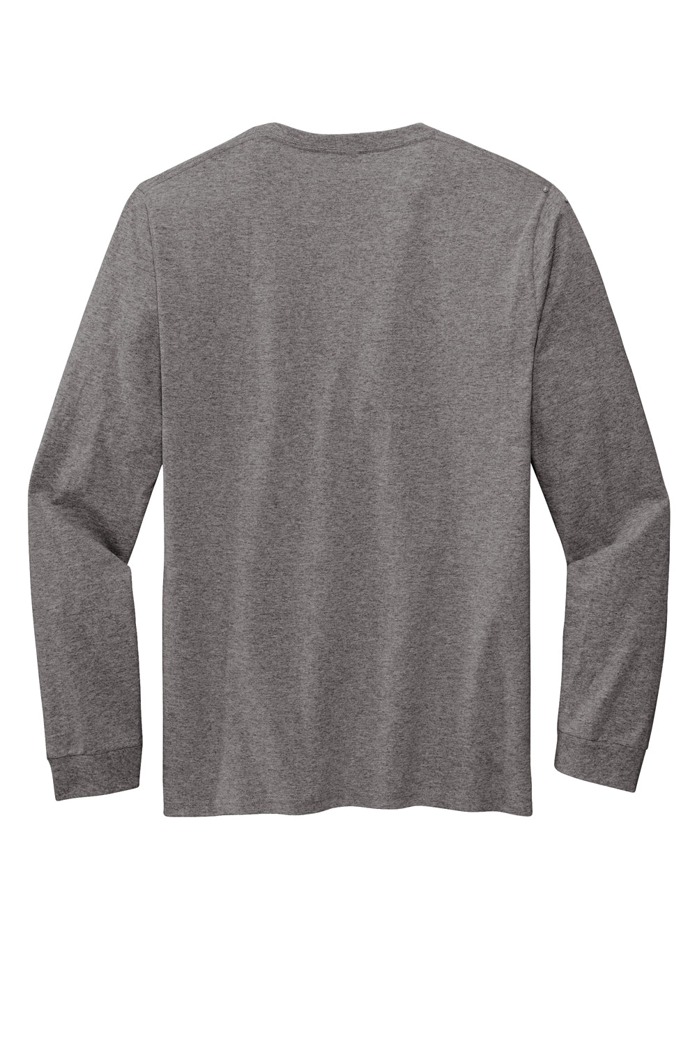 Volunteer Knitwear VL60LS Chore Long Sleeve Crewneck T-Shirt Heather Dark Grey Flat Back