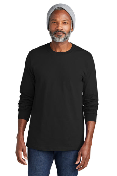 Volunteer Knitwear VL60LS Chore Long Sleeve Crewneck T-Shirt Deep Black Front