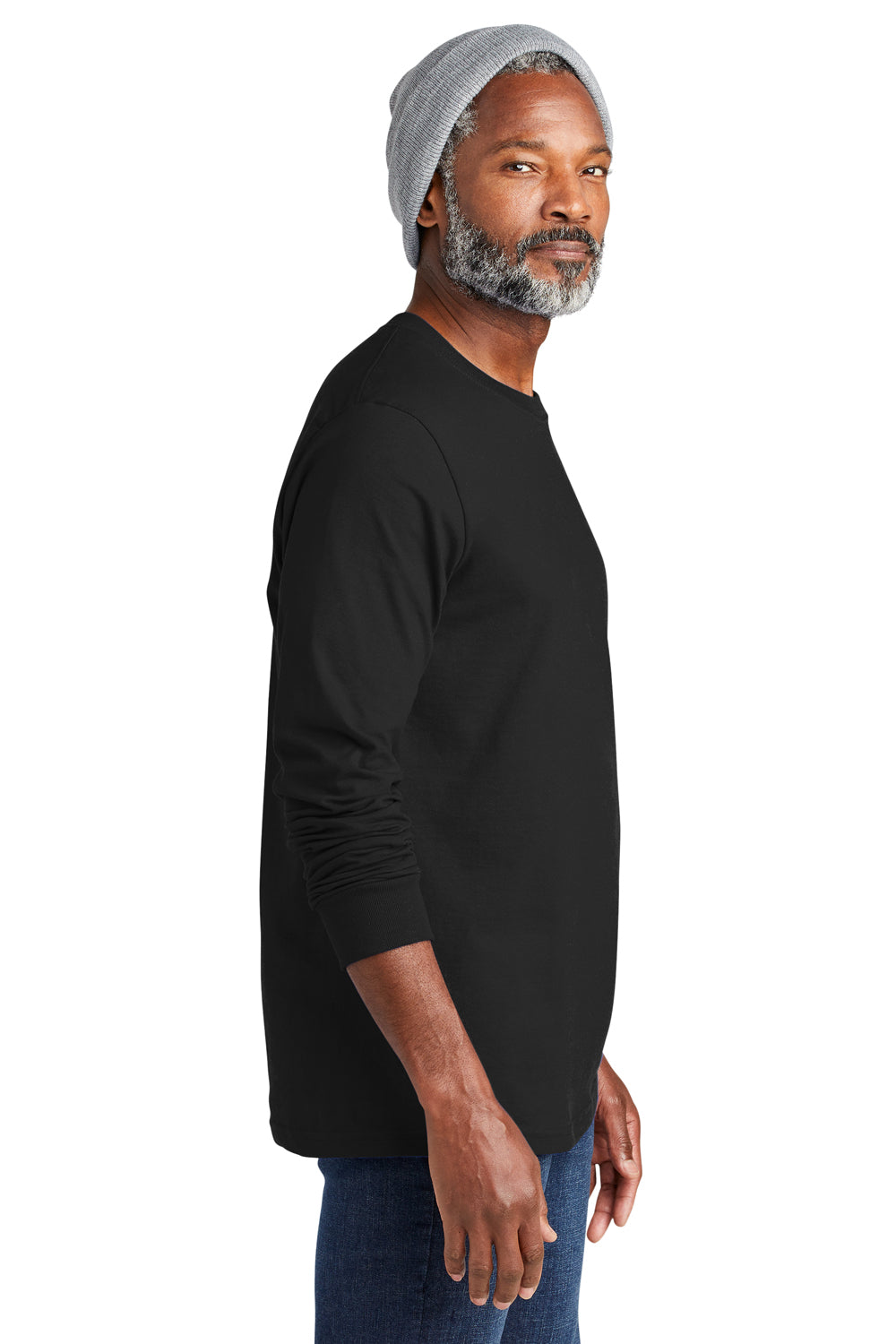 Volunteer Knitwear VL60LS Chore Long Sleeve Crewneck T-Shirt Deep Black Side